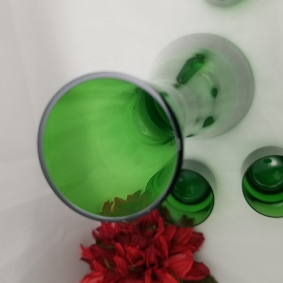 Holmegaard Per Lütken Winston Green Glass Decanter & Glasses - Picture 3 of 15